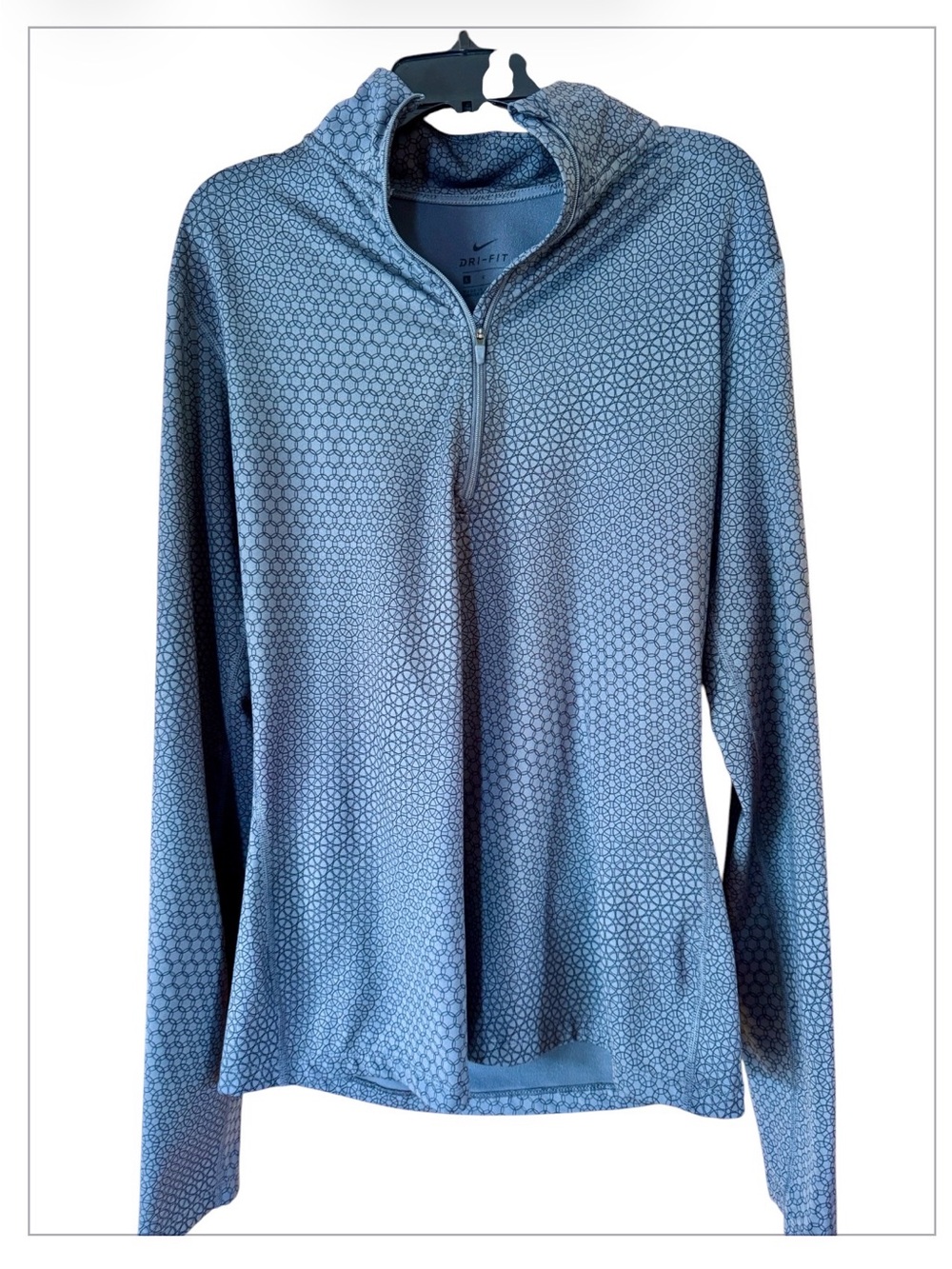 Nike Dri-FIT Women's Gray Long-Sleeve Half-Zip Pullover